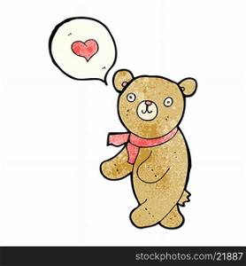 cartoon bear in love