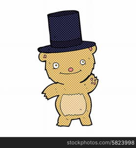 cartoon bear in top hat