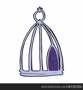 cartoon bird cage