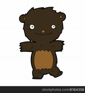 cartoon black bear cub