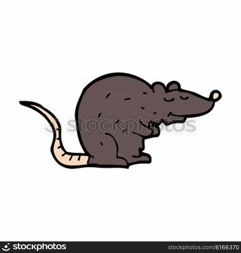 cartoon black rat