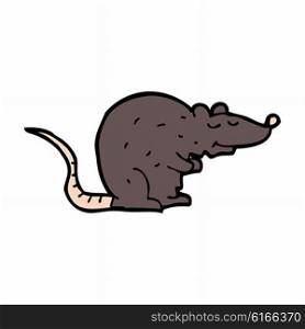 cartoon black rat