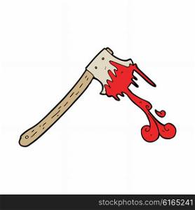 cartoon bloody axe