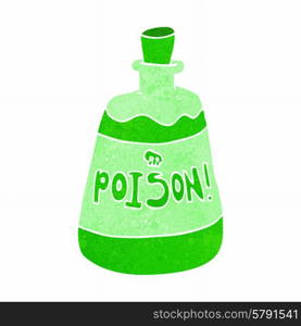 cartoon bottle of poison