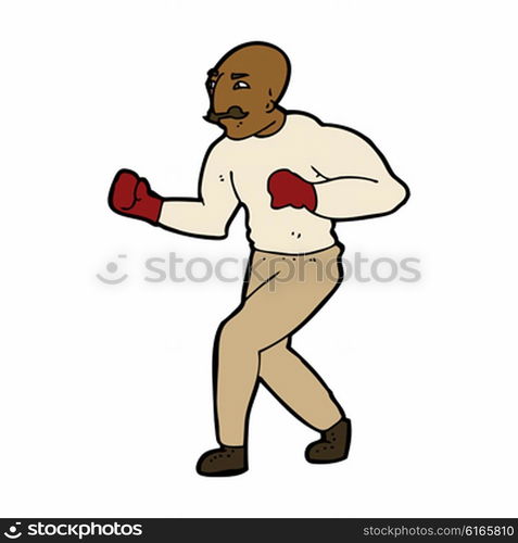 cartoon boxer