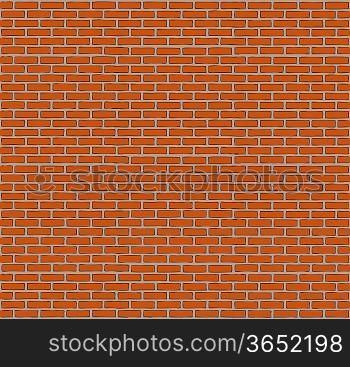 Cartoon brick wall background vector illustration