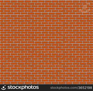 Cartoon brick wall background vector illustration