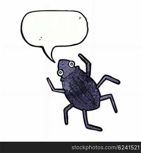 cartoon bug with speech bubble