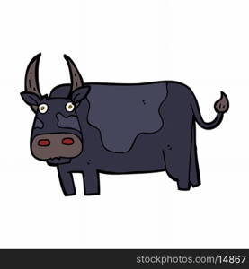 cartoon bull