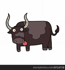 cartoon bull