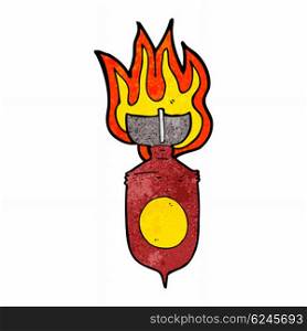 cartoon burning bomb