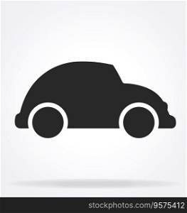 Cartoon car silhouette vector image