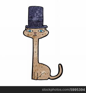 cartoon cat wearing top hat