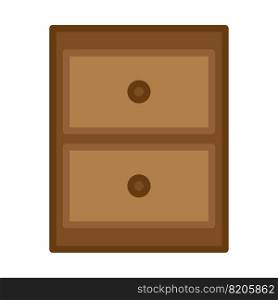 Cartoon chest of drawers icon. Vector illustration. Stock image. EPS 10.. Cartoon chest of drawers icon. Vector illustration. Stock image. 