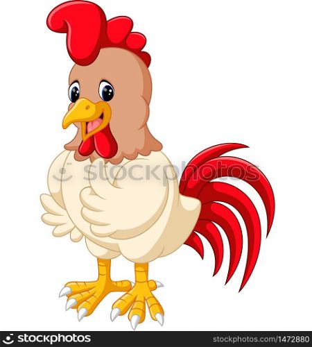 Cartoon chicken rooster