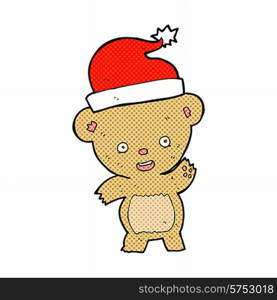 cartoon christmas teddy bear