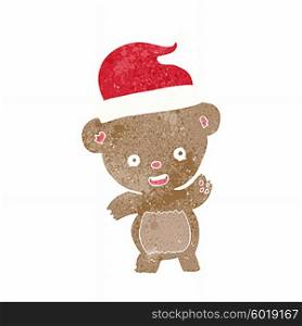 cartoon christmas teddy bear