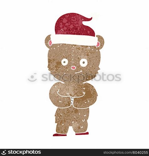 cartoon christmas teddy bear
