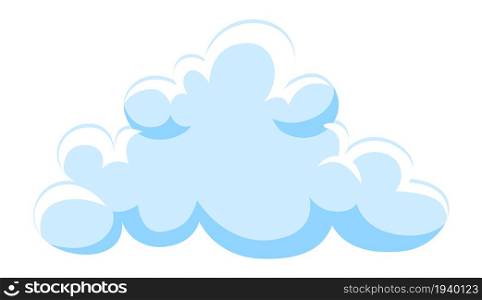 Cartoon cloud. Fluffy cute style. Heaven sky icon isolated on white background. Cartoon cloud. Fluffy cute style. Heaven sky icon