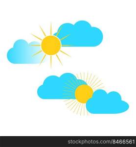 cartoon clouds sun. Good morning. Vector illustration. stock image. EPS 10.. cartoon clouds sun. Good morning. Vector illustration. stock image.