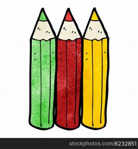 cartoon coloring pencils
