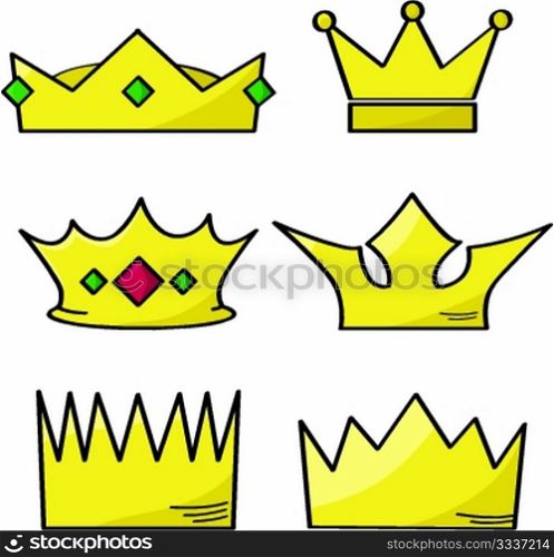 Cartoon crowns