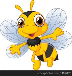Cartoon cute bees