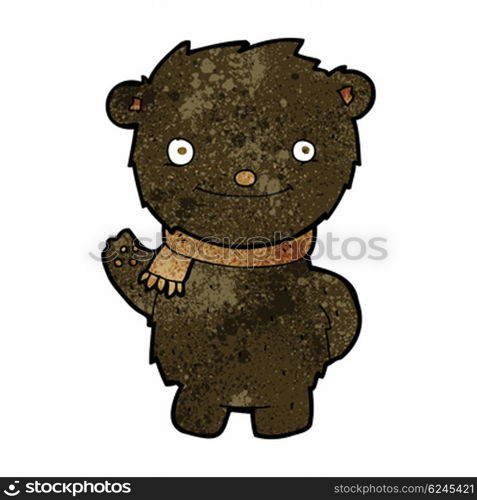 cartoon cute black bear