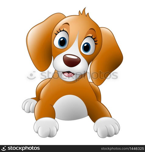 Cartoon cute dog