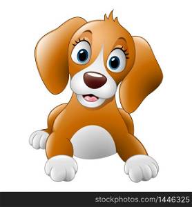 Cartoon cute dog