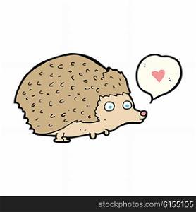 cartoon cute hedgehog