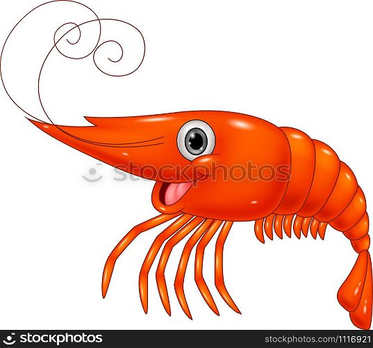 Cartoon cute lobster