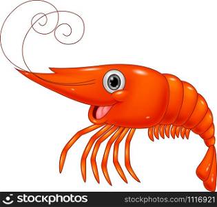 Cartoon cute lobster
