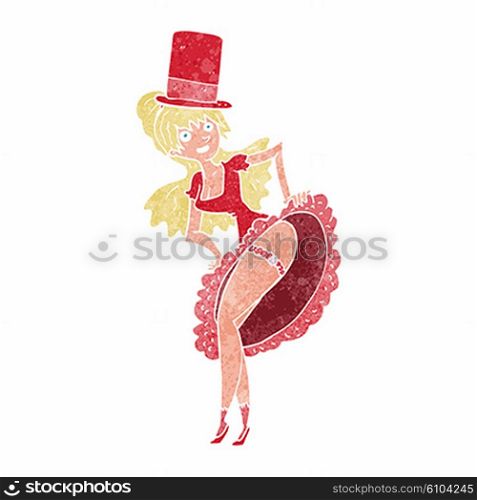 cartoon dancer woman