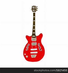 cartoon electric guitar
