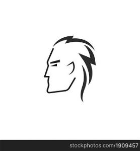 cartoon face man flat icon vector illustration design template web