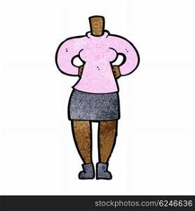 cartoon female body (add photos or mix and match cartoons)