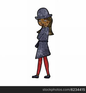 cartoon female spy