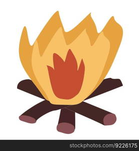 cartoon fire illustration colourful isolated