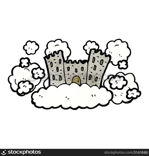 cartoon floating castle