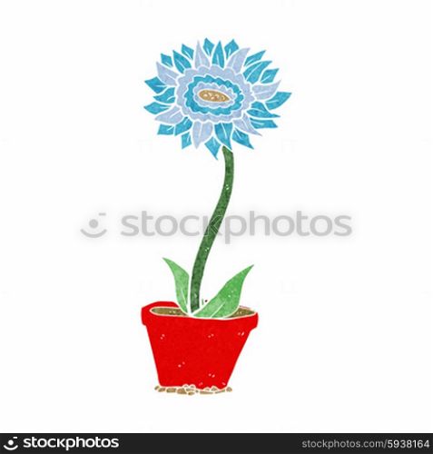 cartoon flower in pot