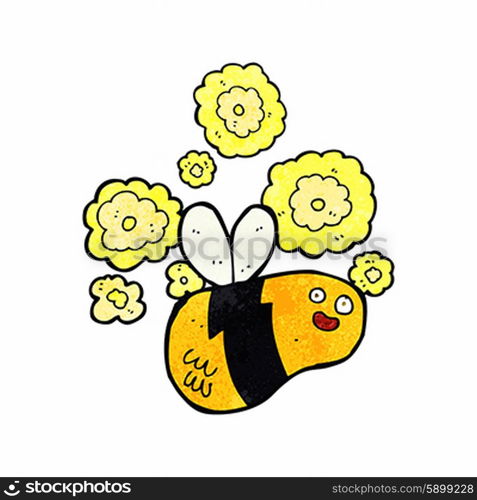 cartoon flying bee