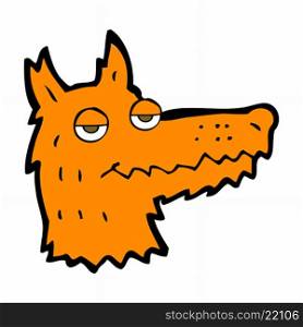 cartoon fox head