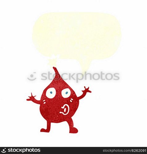cartoon funny christmas character with speech bubble
