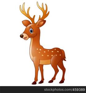 Cartoon funny deer
