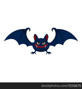 Cartoon halloween bat. Design element for poster, card, banner, flyer. Vector illustration