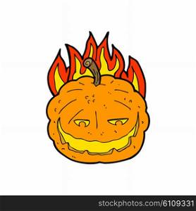 cartoon halloween pumpkin