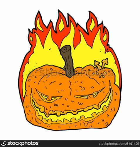 cartoon halloween pumpkin