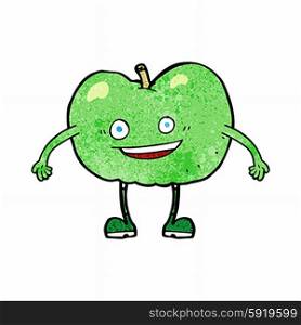cartoon happy apple character