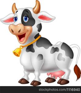 Cartoon Happy cartoon cow